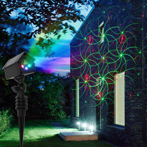 Mini House RGB Firefly with 32 Patterns Garden Laser Lights Projector