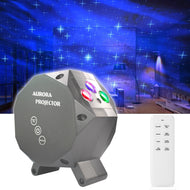 Star Aurora™ Laser Green and RGB LED Night Lights Decorative Projector with Bluetooth Speaker and Remote Control-Silver