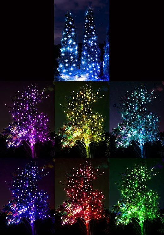 Christmas outlet lights projector
