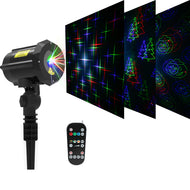 Classic: Motion Pattern 3 models in 1 Continuous 18 Patterns RGB Outdoor Laser Garden and Christmas Lights