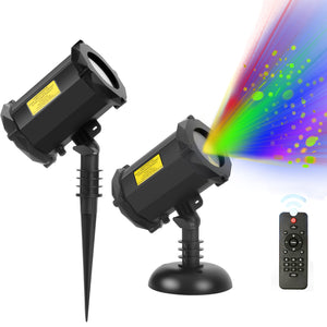 Moving Vivid Yellow Laser Firefly Star Lights with Aurora Effects Garden Decorative and Christmas Lights