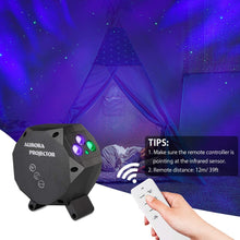 Load image into Gallery viewer, Star Aurora™ Laser Green and RGB LED Night Lights Decorative Projector with Bluetooth Speaker and Remote Control-Silver