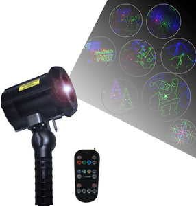 Classic: Motion Pattern 3 models in 1 Continuous 18 Patterns RGB Outdoor Laser Garden and Christmas Lights