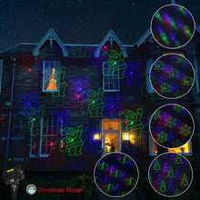 Load image into Gallery viewer, Classic: Motion Pattern 3 models in 1 Continuous 18 Patterns RGB Outdoor Laser Garden and Christmas Lights