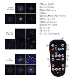 Moving 3D RGB™ - 48 Pattern Projector - Bluetooth Edition
