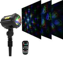 Load image into Gallery viewer, Classic: Motion Pattern 3 models in 1 Continuous 18 Patterns RGB Outdoor Laser Garden and Christmas Lights