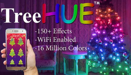 TreeHUE™ | Smart Christmas Lights - App Controlled - 150+ Effects