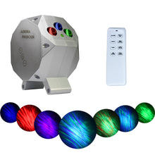 Load image into Gallery viewer, Star Aurora™ Laser Green and RGB LED Night Lights Decorative Projector with Bluetooth Speaker and Remote Control-Silver