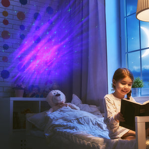 Star Aurora™ Laser Green and RGB LED Night Lights Decorative Projector with Bluetooth Speaker and Remote Control -Dark Gray